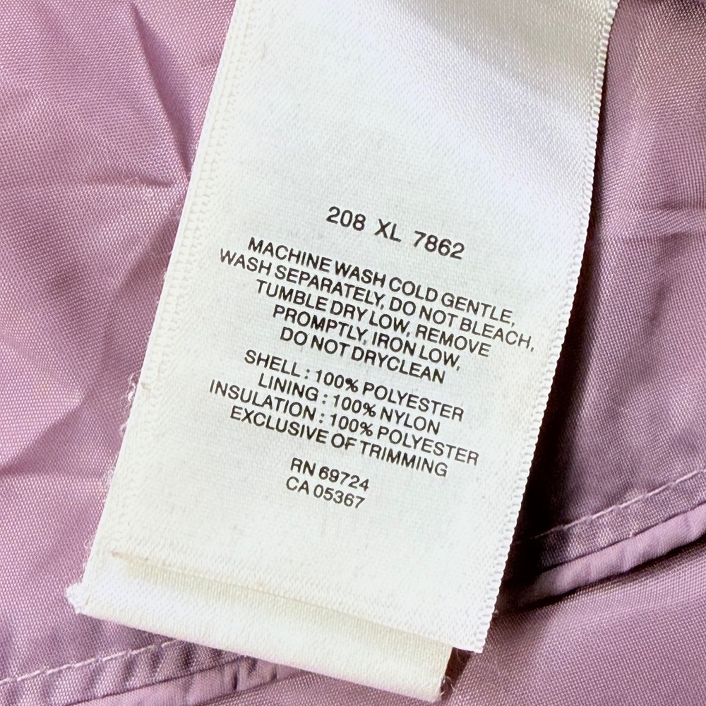 Columbia Sportswear Women Purple Quilted Interchange Zip Up Jacket Small XL - Picture 10 of 15
